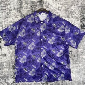 Colorado Rockies Mens XL Coca Cola Shirt  Purple Hibiscus Floral MLB NWOTs
